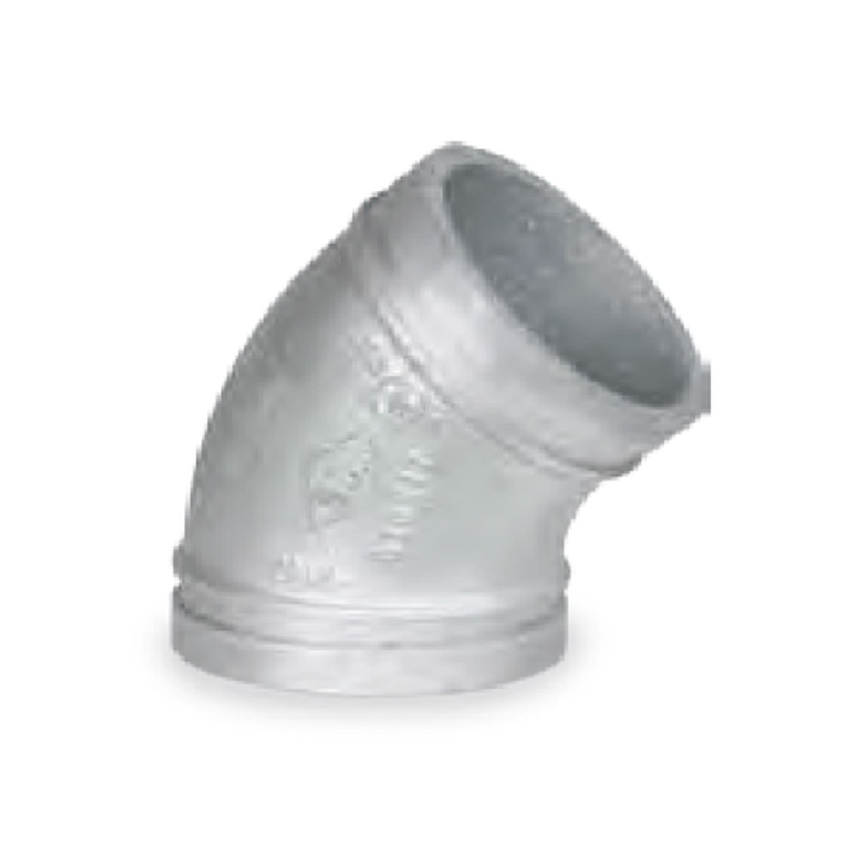 Grooved Standard Radius 45 Elbow