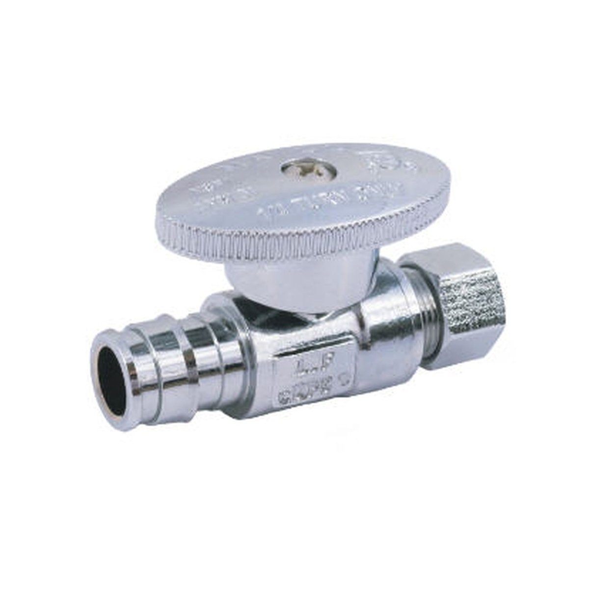 Style 26 | Supply Valve | Quarter Turn | Lead Free | 1/2 in F1960 Cold Expansion PEX x 3/8 in OD Compression