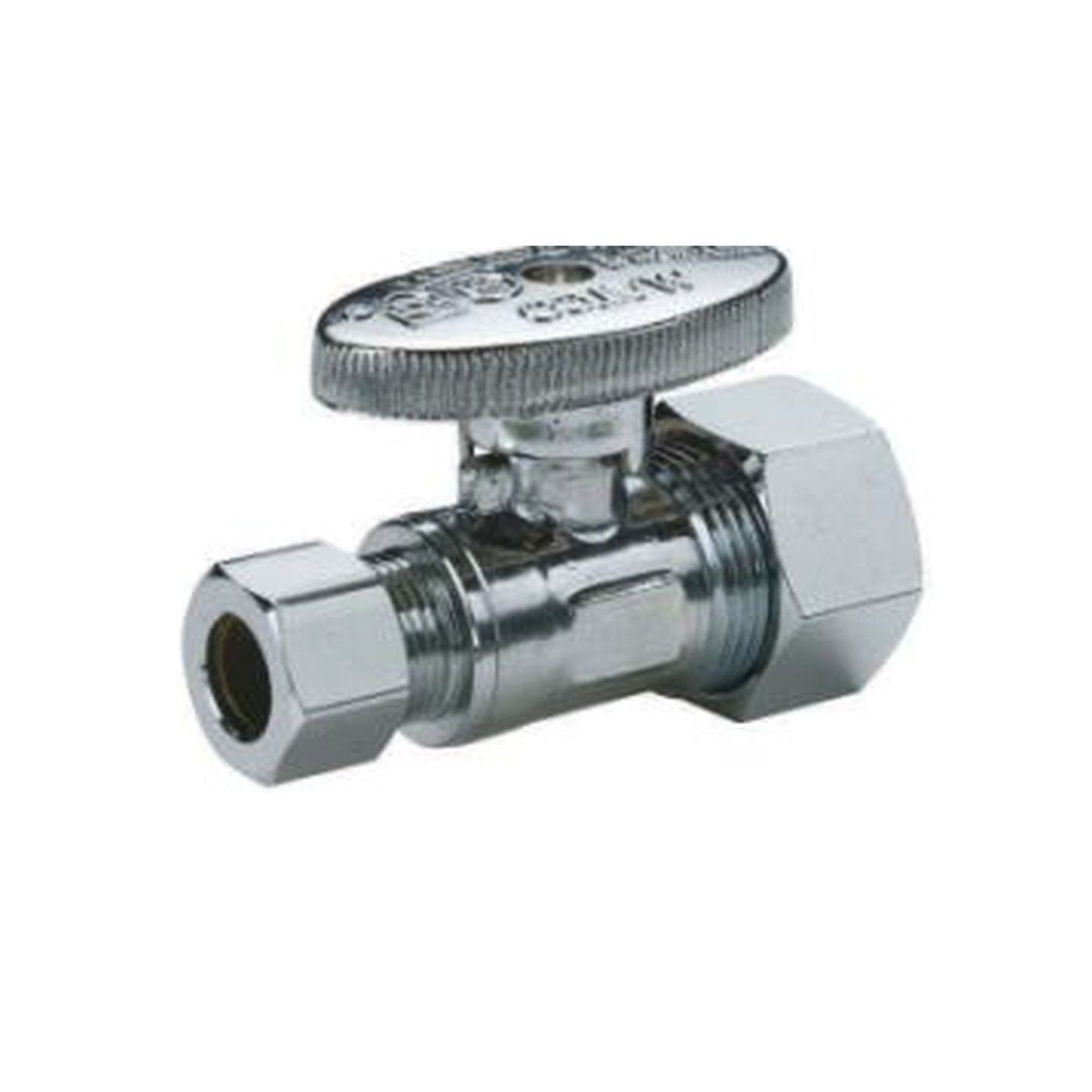 Style 26 | Supply Valve | Quarter Turn | Lead Free | Straight | 5/8 OD Comp X 3/8 OD Comp