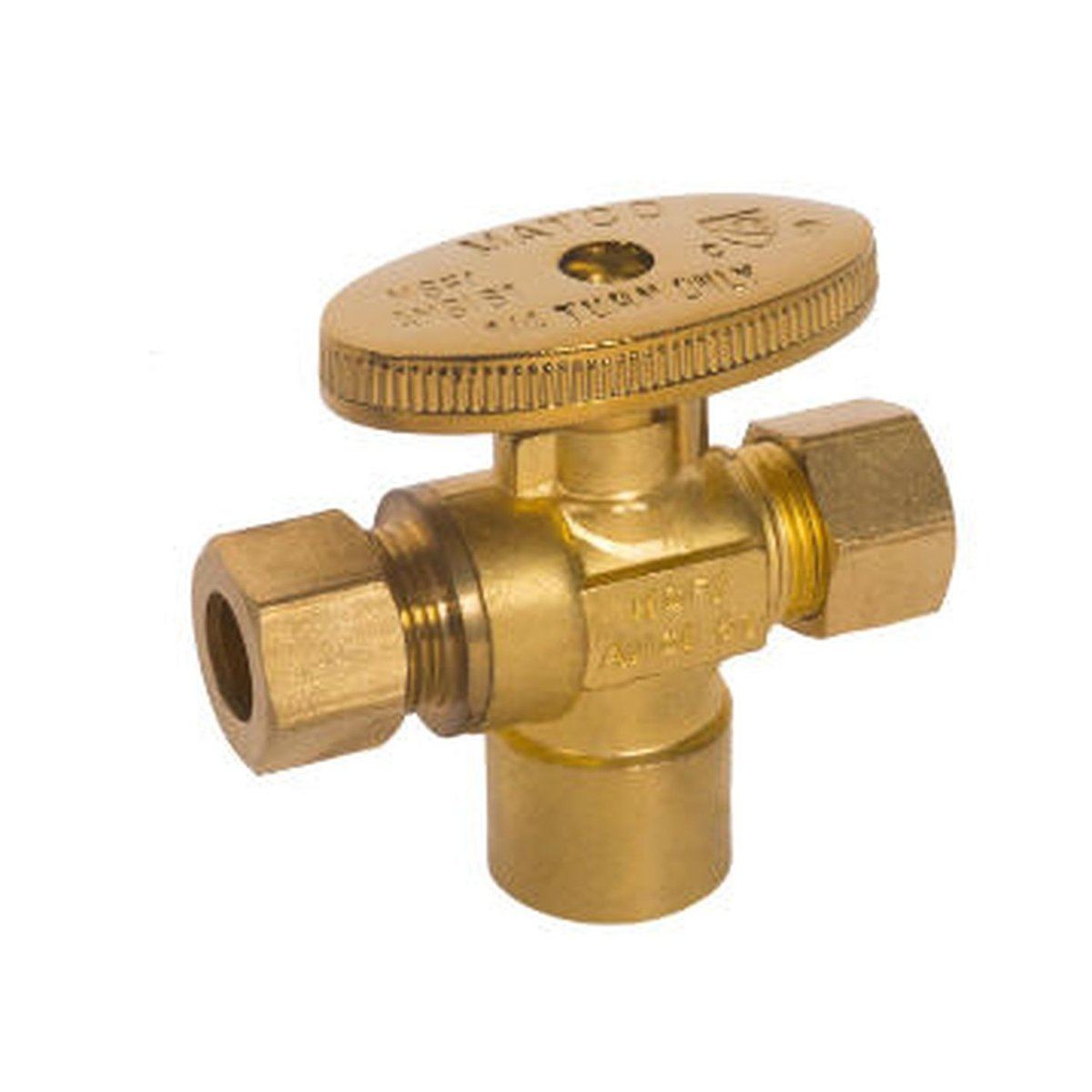 Style 26 | Supply Valve | Quarter Turn | Lead Free | 1/2€? SWT x 3/8€? OD x 3/8€? OD