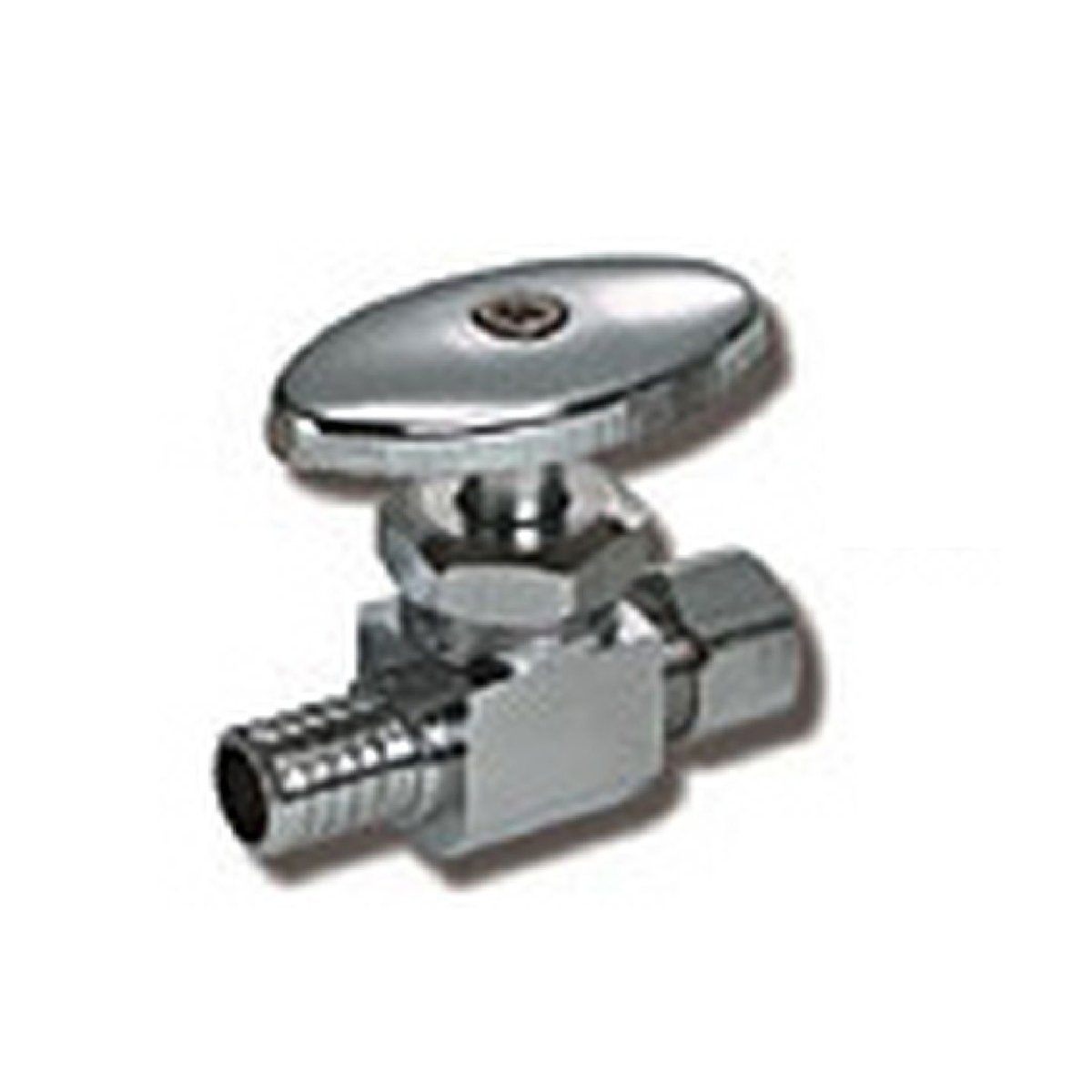 Style 29 | Supply Valve | Multi Turn | Lead Free | PEX | CP 1/2 Pex X 3/8 OD