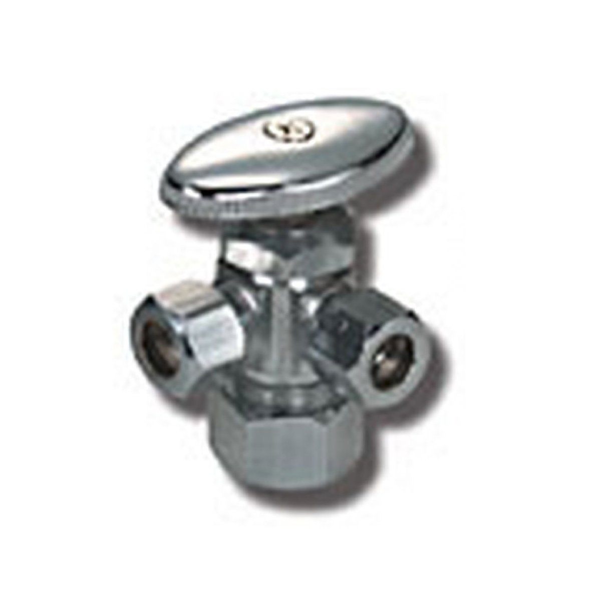 Style 29 | Supply Valve | Multi Turn | Lead Free | Angle | CP 5/8 OD X 3/8 OD X 3/8 OD