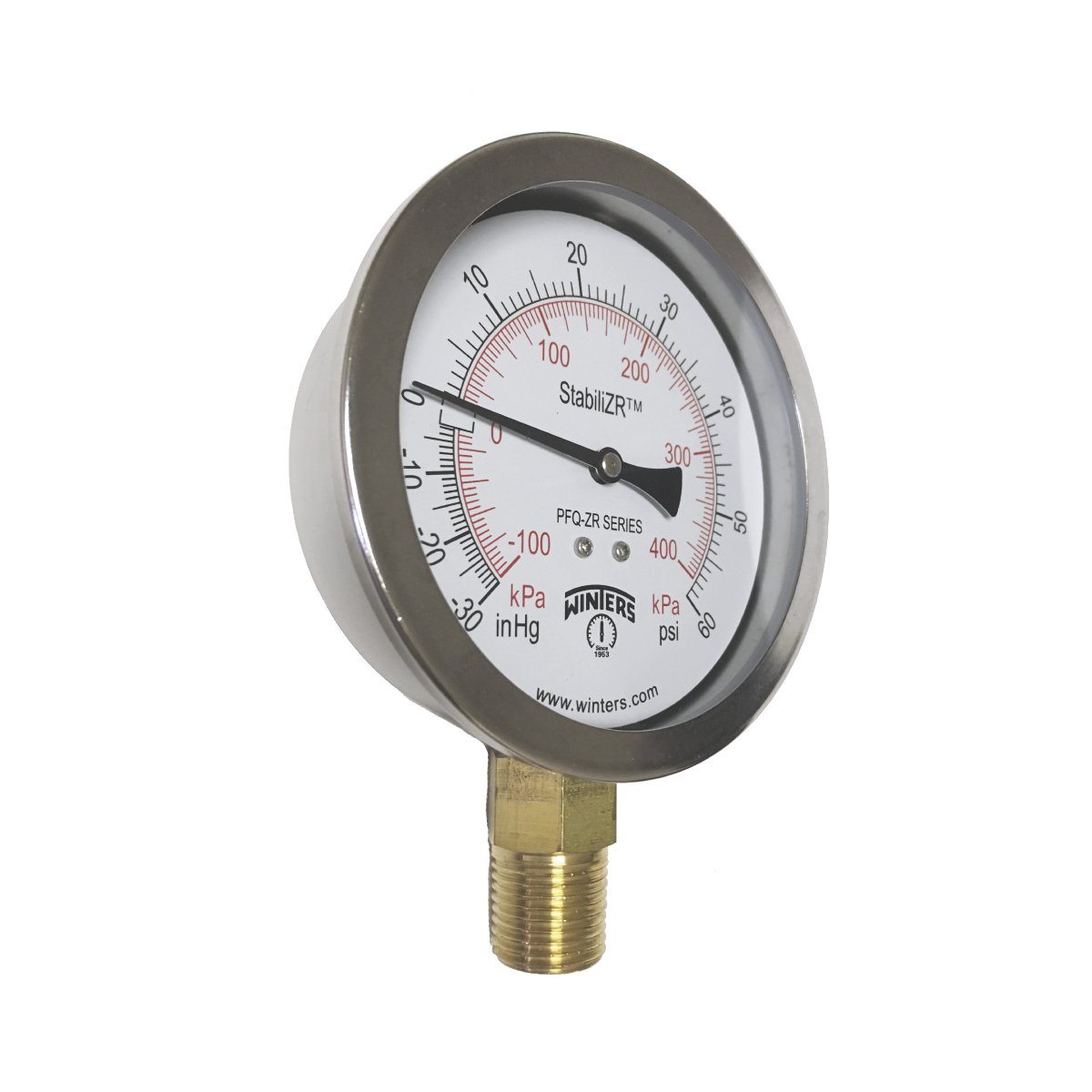 PFQ-ZR Gauge | 4in Dial | Bottom Mount