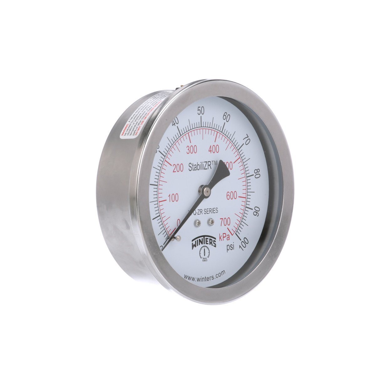 PFQ-ZR Gauge | 4in Dial | Back Mount